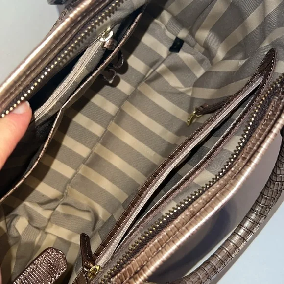 Brahmin Mini Arno Sable Lizard Fashion